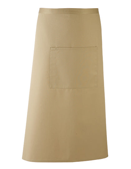 Premier Workwear - Colours Collection Bar Apron - Khaki (ca. Pantone 7503C)