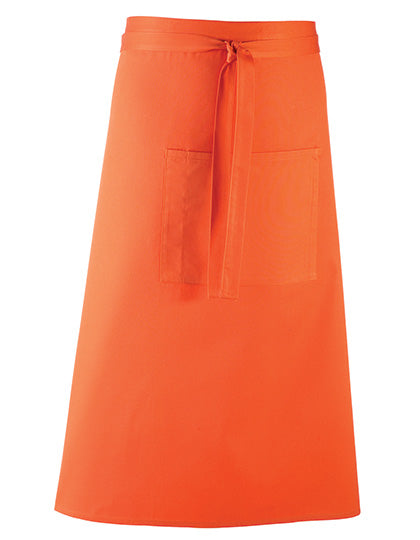 Premier Workwear - Colours Collection Bar Apron - Orange (ca. Pantone 1655C)