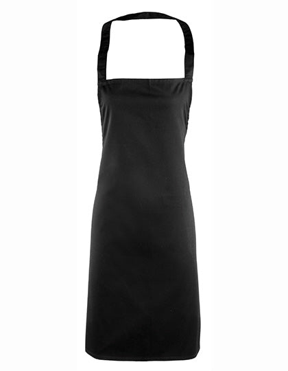 Premier Workwear - Essential Bib Apron - Black (ca. Pantone Black C)