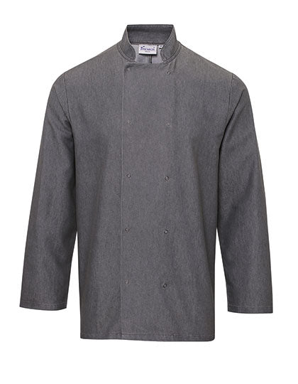 Premier Workwear - Denim Chef´s Jacket - Grey Denim (ca. Pantone 425C)