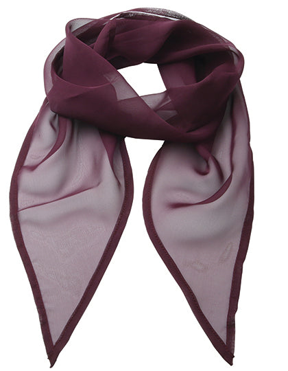 Premier Workwear - Women´s Colours Collection Chiffon Scarf - Aubergine (ca. Pantone 5115C)