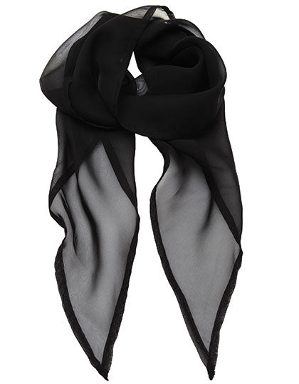 Premier Workwear - Women´s Colours Collection Chiffon Scarf - Black