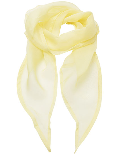 Premier Workwear - Women´s Colours Collection Chiffon Scarf - Lemon (ca. Pantone 127C)