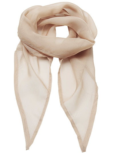 Premier Workwear - Women´s Colours Collection Chiffon Scarf - Natural (ca. Pantone 1205C)