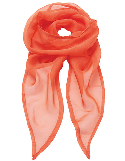 Premier Workwear - Women´s Colours Collection Chiffon Scarf - Orange (ca. Pantone 1655C)