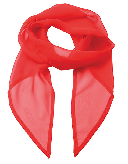 Premier Workwear - Women´s Colours Collection Chiffon Scarf - Strawberry Red (ca. Pantone 186C)