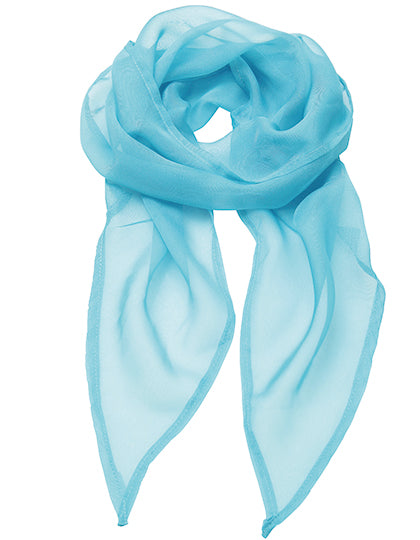 Premier Workwear - Women´s Colours Collection Chiffon Scarf - Turquoise (ca. Pantone 312C)