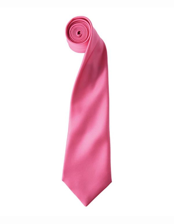 Premier - Colours Collection Satin Tie - Fuchsia