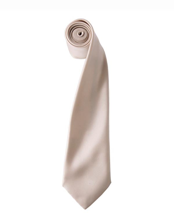 Premier - Colours Collection Satin Tie - Natural