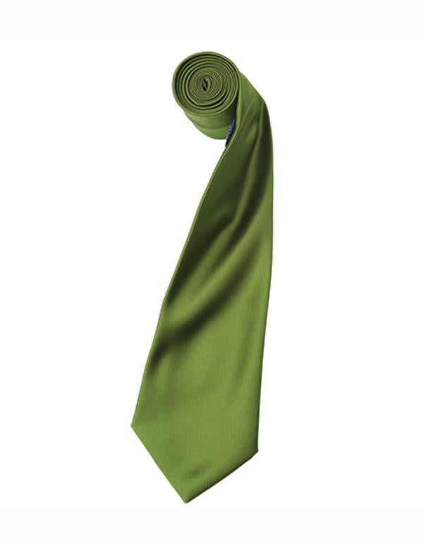 Premier - Colours Collection Satin Tie - Oasis Green