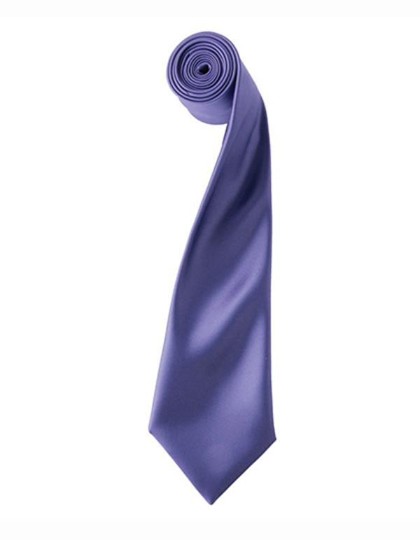 Premier - Colours Collection Satin Tie - Purple