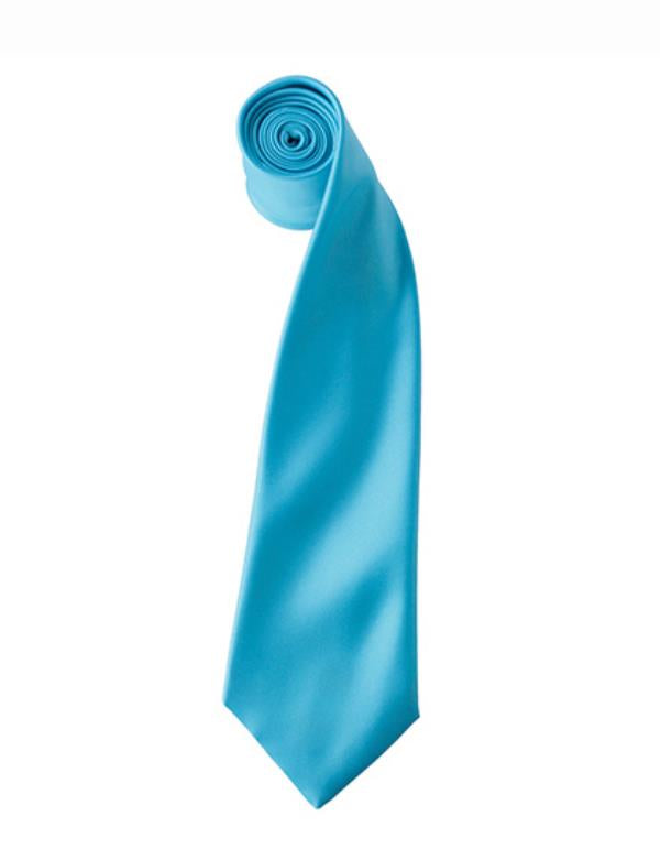 Premier - Colours Collection Satin Tie - Turquoise