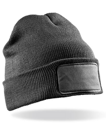 Result Winter Essentials - Dubbellaagse Knitted Thinsulate Printers Muts - Grey