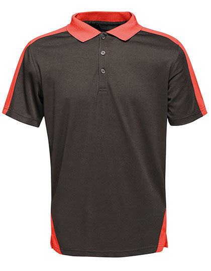 Regatta Professional - Contrast Coolweave Polo - Black / Classic Red