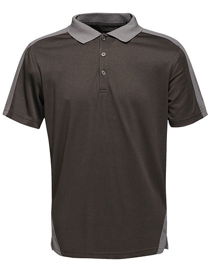 Regatta Professional - Contrast Coolweave Polo - Black / Seal Grey (Solid)