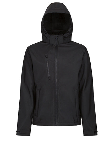Regatta Professional - Venturer 3-Layer Printable Hooded Softshell Jacket - Black