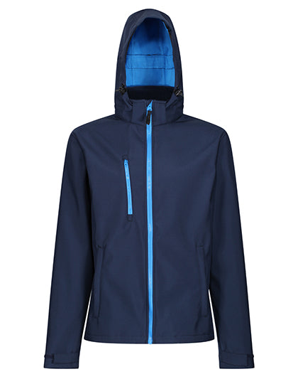 Regatta Professional - Venturer 3-Layer Printable Hooded Softshell Jacket - Navy / French Blue
