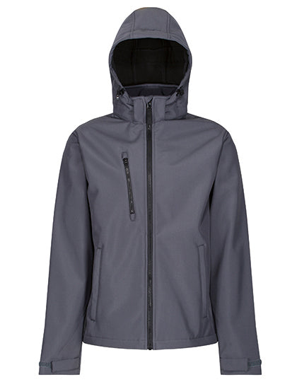Regatta Professional - Venturer 3-Layer Printable Hooded Softshell Jacket - Seal Grey