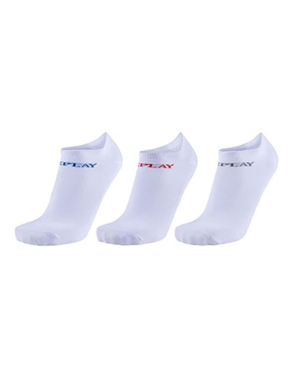 Replay - 3 Pack Liner Enkelsokken - White