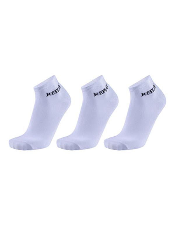 Replay - 3 Pack Low Cut Sokken - White/Black