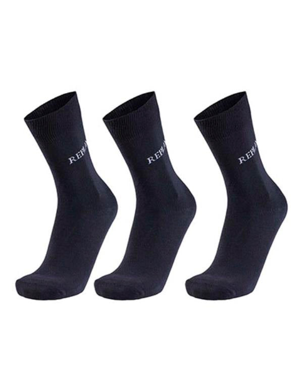 Replay - 3 Pack Casual Hoge Sokken - Black/Grey