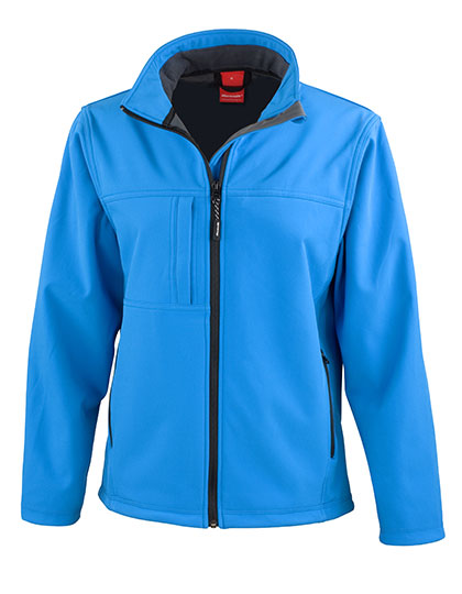 Result Genuine Recycled - Women´s Recycled 3-Layer Classic Softshell Jacket - Azure