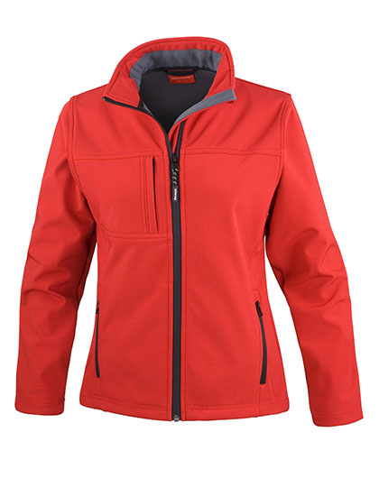Result Genuine Recycled - Women´s Recycled 3-Layer Classic Softshell Jacket - Red