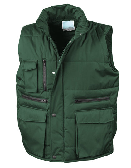 Result Workguard - Lance Ripstop Bodywarmer - Bottle Green
