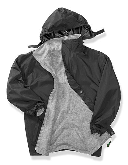 Result Genuine Recycled - Stormdri 4000 Recycled Coat - Black / Grey