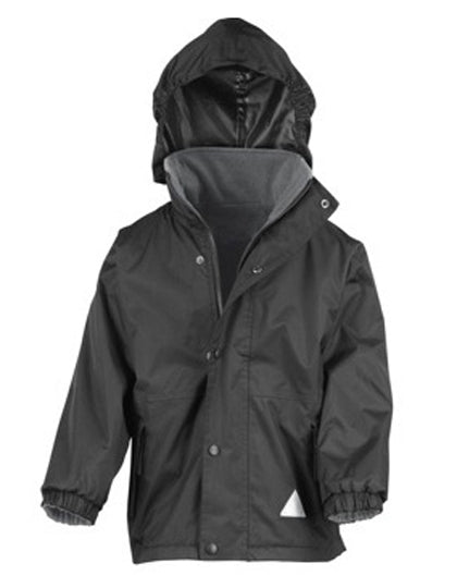 Result Genuine Recycled - Youth Stormdri 4000 Recycled Coat - Black / Grey