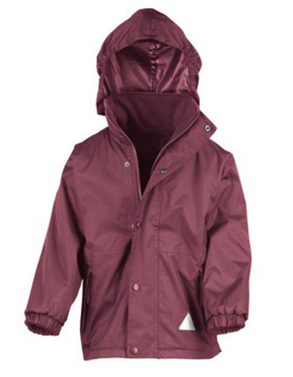 Result Genuine Recycled - Youth Stormdri 4000 Recycled Coat - Burgundy
