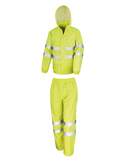 Result SafeGuard - High Vis Waterproof Suit - Fluorescent Yellow