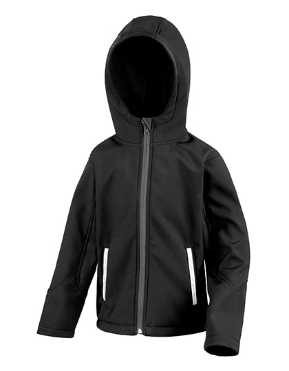 Result Core - Junior TX Performance Hooded Soft Shell Jacket - Black
