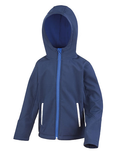 Result Core - Junior TX Performance Hooded Soft Shell Jacket - Navy