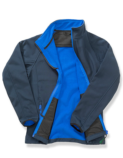 Result Genuine Recycled - Women´s Printable Softshell Jacket with Recycled Fleece Inner - Navy / Royal