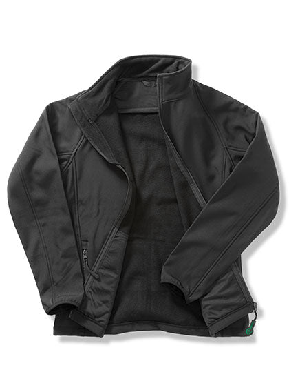 Result Genuine Recycled - Men's Printable Softshell Jacket with Recycled Fleece Inner - Black