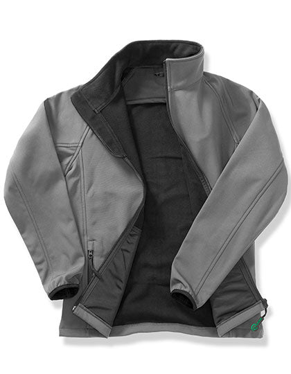 Result Genuine Recycled - Men's Printable Softshell Jacket with Recycled Fleece Inner - Charcoal