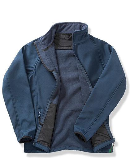 Result Genuine Recycled - Men's Printable Softshell Jacket with Recycled Fleece Inner - Navy