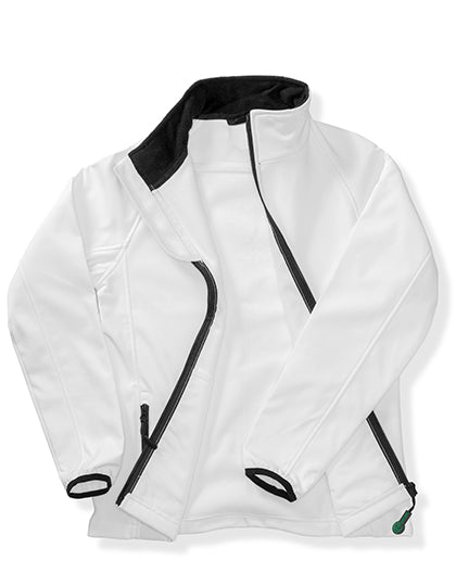 Result Genuine Recycled - Men's Printable Softshell Jacket with Recycled Fleece Inner - White