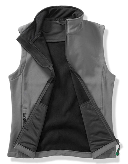 Result Genuine Recycled - Women´s Printable Softshell Bodywarmer with Recycled Fleece Inner - Charcoal