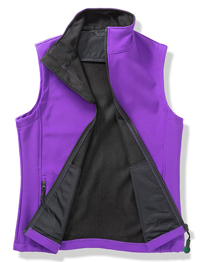 Result Genuine Recycled - Women´s Printable Softshell Bodywarmer with Recycled Fleece Inner - Purple