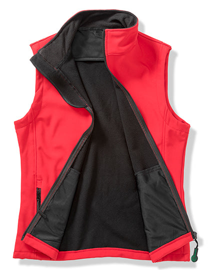 Result Genuine Recycled - Women´s Printable Softshell Bodywarmer with Recycled Fleece Inner - Red