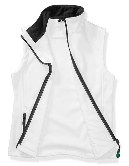 Result Genuine Recycled - Women´s Printable Softshell Bodywarmer with Recycled Fleece Inner - White