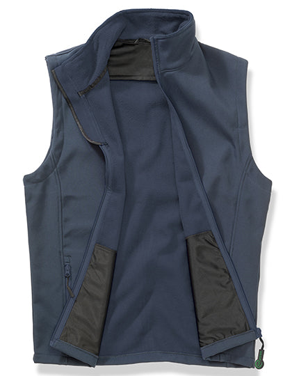 Result Genuine Recycled - Men's Printable Softshell Bodywarmer with Recycled Fleece Inner - Navy