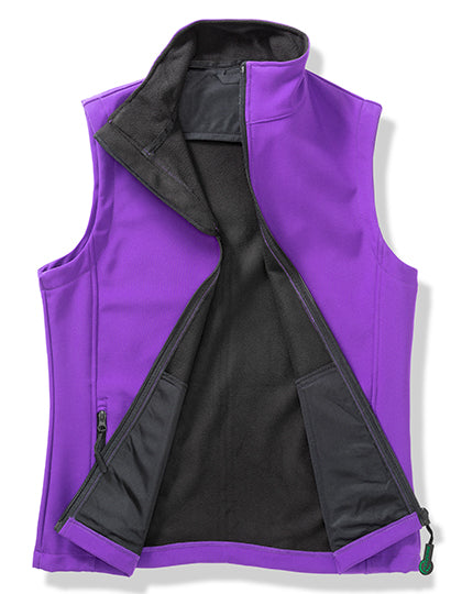 Result Genuine Recycled - Men's Printable Softshell Bodywarmer with Recycled Fleece Inner - Purple / Black