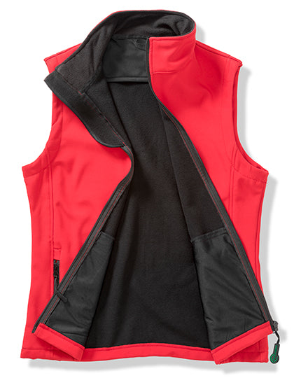 Result Genuine Recycled - Men's Printable Softshell Bodywarmer with Recycled Fleece Inner - Red