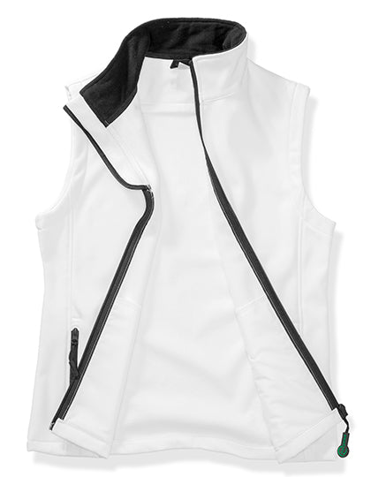 Result Genuine Recycled - Men's Printable Softshell Bodywarmer with Recycled Fleece Inner - White