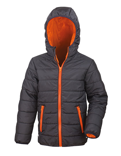 Result Core - Junior Soft Padded Jacket - Black / Orange