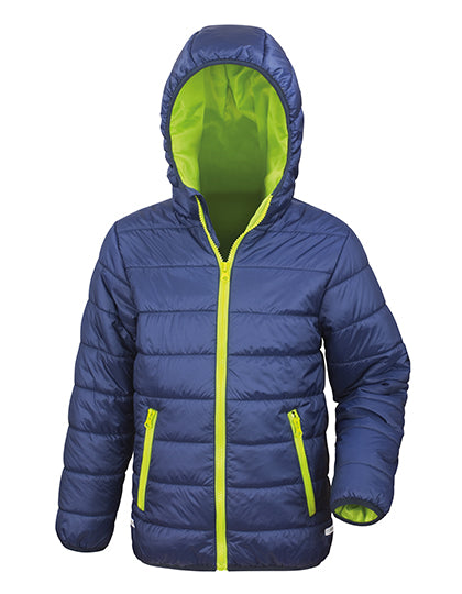 Result Core - Junior Soft Padded Jacket - Navy / Lime