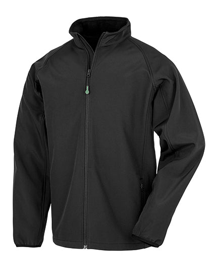 Result Genuine Recycled - Men´s Recycled 2-Layer Printable Softshell Jacket - Black